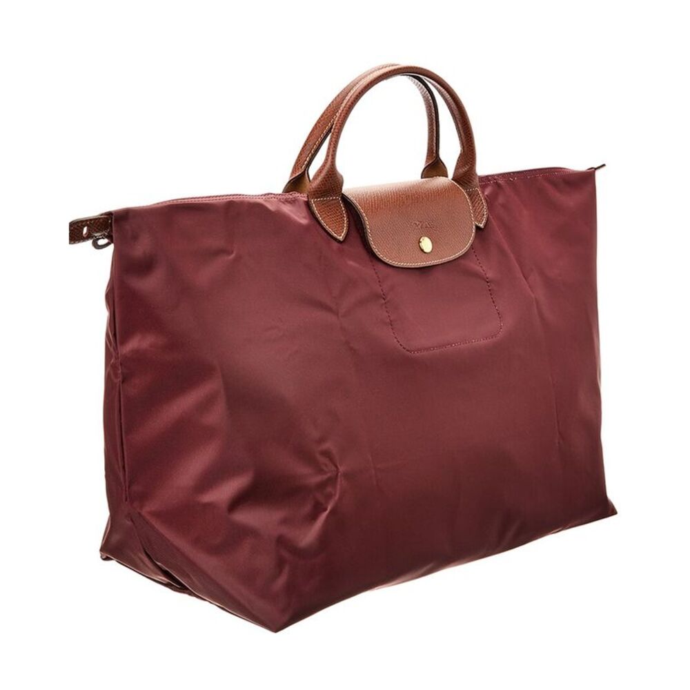 Longchamp Le Pliage Original Large Canvas Short Handle Travel Bag, Red - Picture 3 of 4